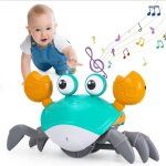 Jouet b�b� enfant 1 2 3 4 ans - led musical capteur interactif crabe rampant - cadeau enfant gar�on fille ...