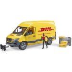 Jouet - bruder - mb sprinter dhl avec chauffeur - livraison de colis - blanc Jouet - bruder - mb sprinter dhl avec chauffeur - livraison de colis - blanc