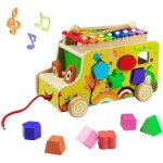 Jouet bus cube en bois dactivit� pour enfant 1 an 2 ans - premier cadeau - mixte - bois - int�rieur