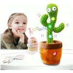 Jouet cactus chantant - 4 pcs - vert - 3 ans et plus - intrieur - batterie - enfant - mixte