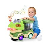 Jouets de camion lectrique dinosaure voiture enfant avec lumire et musique fonction brumisation cadeaux ...