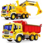 Jouet camion pelleteuse voiture excavatrice pour enfant 3 4ans benne vehicule de chantier tracteur grue ...
