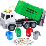 Jouet camion poubelle - zgeer - camion poubelle - 4 poubelles - lumires et sons -  partir de 3 ans
