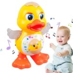 Jouet de canard musical - canard dansant - jaune - pour enfant de 24 mois - 2 ans