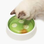 Jouet pour chat - catit - senses 2. 0 - dme avec balle - plaque pivotante - capteur de mouvement