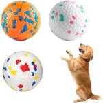 Jouet pour chien - 3pcs balle chien haute �lastique - indestructible - multicolore - e - tpu