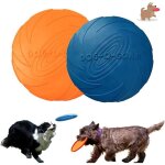 Jouet pour chien - frisbee - caoutchouc naturel - flottant - couleurs vives - 2 pièces Jouet pour chien - frisbee - caoutchouc naturel - flottant - couleurs vives - 2 pièces