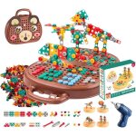 Jouet de construction - bote  outils magique - puzzle 3d - marron - pour enfants de 3  12 ans