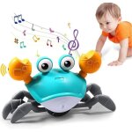Jouet crabe rampant - bb jouet - musical avec lumires led - 12 mois - scuris - rechargeable usb