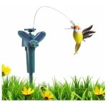 Jouet dcoratif - colibri - flottant  nergie solaire - raliste - vert - aliment par batterie