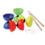 Jouet de diabolo - tremblay - d10 cm - bleu - pour adulte - pvc souple et axe en acier Jouet de diabolo - tremblay - d10 cm - bleu - pour adulte - pvc souple et axe en acier