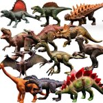 Jouet dinosaure - 12 pi�ces - �ducatif - multicolore - pour enfants � partir de 3 ans
