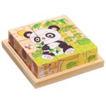 Jouet �ducatif 3d puzzle en bois - panda - pour enfants de 2 ans et plus