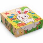 Jouets �ducatifs en bois - zgeer - blocs de construction 3d puzzle - animaux de la ferme