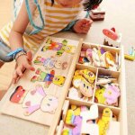 Jouet éducatif puzzle ours pour bébé - marque - modèle - bois - mixte Jouet éducatif puzzle ours pour bébé - marque - modèle - bois - mixte
