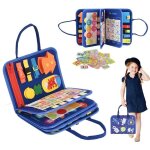 Jouet ducatif - zgeer - busy board montessori pour enfant - comptences de base - multicolore