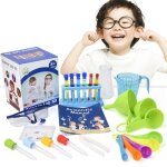 Jouet ducatif - zgeer - kit dexprimentation scientifique - blouse de laboratoire - ge 3 + - biochimie ...