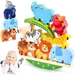 Jouet � empiler en bois animaux - montessori - 2 3 4 ans - jeux montessori jouets �ducatifs