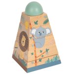 Jouet  empiler - small foot company - tour  empiler safari - bois robuste - 12 mois et plus - mixte ...