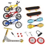 Jouets pour enfants 18 pcs mini scooter deux roues scooter ducatifs doigt vlo finger skateboard mountains ...