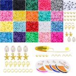 Jouet pour enfants filles 6 ans4000 pcs perles de bracelet pour la fabrication de bijoux de bracelet ...