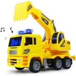 Jouet excavator pelleteuse enfant camion enfant - petite voiture avec musique - jaune - 3 ans - mixte ...