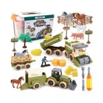Jouet de ferme - ferme jouet - tracteur enfant - 2 tracteurs - 1 wagon - 3 ans et plus Jouet de ferme - ferme jouet - tracteur enfant - 2 tracteurs - 1 wagon - 3 ans et plus