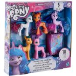 Coffret my little pony 5 poneys 8 cm : sunny starscout - hitch trailblazer - zipp storm - izzy moonbow ...