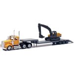 Jouet - htc - camion kenworth w900 avec remorque et pelleteuse - jaune - enfant - mixte - a partir de ...