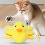Jouet interactif pour chat - oiseau battant - rechargeable - d�tecteur de mouvement - 3 modes de battement ...
