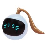 Jouet interactif pour chat rotation � 360 degr�s capteur de mouvement rechargeable par usb bleu label ...