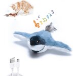 Jouet interactif pour chat - xvx - oiseau volant - bleu - simulation de proie - durable