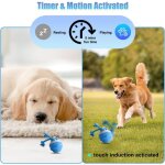 Jouet interactif pour chien balle interactive pour chiots jeux pour chat mobile rechargeable jeux chiot ...