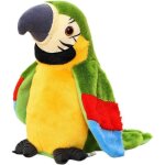 Cutest jouet perroquet imite le son animaux de en peluche r�p�tez ce que vous dites ailes �lectronique ...
