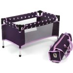 Jouet lit parapluie de voyage imprim etoiles - 54x31x32cm - accessoire poupee et poupon