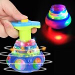 Jouet lumineux - ufo - ufo - toupie - 2pcs - piggy led - musique
