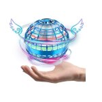 Jouet - magique mini drone enfant - flying boomerang ball - usb rechargeable - lumi�res led cool - bleu ...