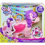 Coffret licorne polly pocket + 2 figurines + 23 accessoires - set jouet fille mini monde + 1 carte offerte ...