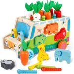 Jouet montessori - 7 en 1 magn�tique jouet �ducatif enfant - jouet en bois jeu de ferme