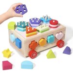 Jouet montessori en bois - honttor - forme trieur - motricit fine - ducatif