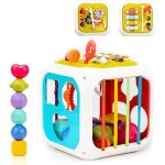 Jouet - montessori - cube dactivit� sensoriel - trieur de forme - xylophone musical - jeux �ducatifs
