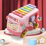 Jouet musical b�b� bus avec xylophone - xvx - arc - en - ciel - pour 24 mois � 2 ans table d activit� ...
