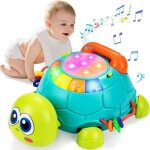 Jouets musicaux pour bbtortues rampantes pour bb 6  18 moisavec lumiresjeux educatif cadeau pour ...