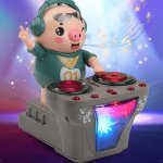 Jouet musical - dj - cochon dansant - lumi�res color�es - pour enfants de 1 � 3 ans - plastique abs