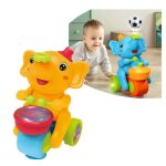 Jouet �l�phant musical - tambour - jaune - 12 mois - �lectrique