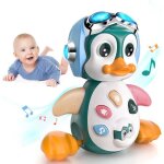 Jouet dactivit - amoune - jouet musical pingouin - musique et lumires - 1 - 2 ans - abs