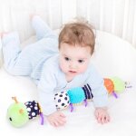 Jouet musical en peluche pour bbavec chenille hochet et textures pour bbs de 3 - 6 - 12 - 18 mois ...