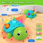 Jouet musical rampant avec lumi�res - �veil sensoriel b�b� 0 - 12 mois cadeau fille gar�on pour no�l ...