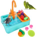 Jouets pour oiseauxbaignoire pour oiseauxbaignoire automatique pour perroquetssalle de bain avec jouetpour ...