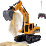 Jouet pelleteuse tlcommande - zgeer - modle 1:24 - 6 canaux - rechargeable usb - 3 + ans